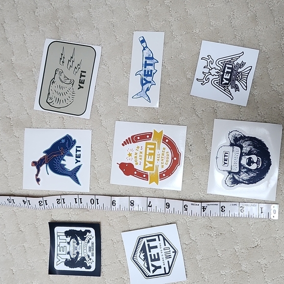 Set of 8 Yeti Stickers - Picture 2 of 9